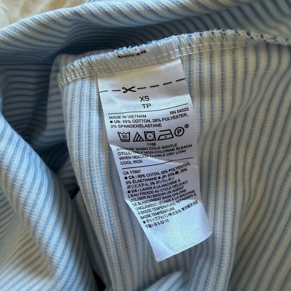 Banana Republic Blue and White Striped Tank Top - Picture 5 of 5